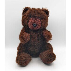 24K Polar Puff Hubie Teddy Bear Full Body Hand Puppet Plush #4676 Vintage 1985